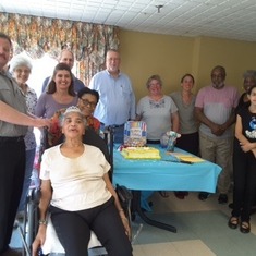 Georgia celebrating her birthday at Yeadon Manor Care on June 19, 2019 with church friends and family. Happy Birthday!
