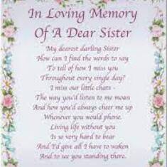 My dear sister, Georgia, I miss you very much.  This is one year of your passing 5/19/2020.