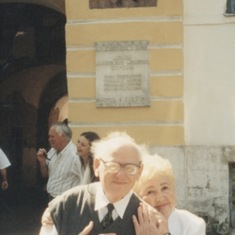 1996 год. С женой - Аллой Романовой.