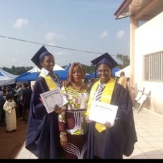 Mum at Stella and Koko’s high school graduation in Yaoundé (2016)