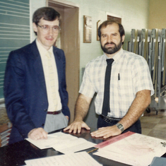Mr. Herbst and Mr. C in June 1986 taken by Pam Galbraith