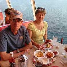 Late Lunch on Cruise - 2003 - Gerald & Jean