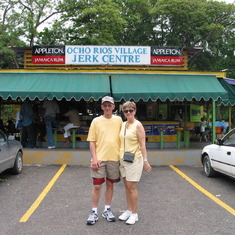 Ocho Rios Village Jerk Centre in Jamaica - 2003 - Gerald & Jean