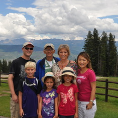 On Top of Beaver Creek Mountain - 2012 - Bryan, Gerald, Jean, Sharon, Zach, Ashley & Chloe