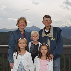 On Top of Vail Mountain - 2012 - Jean, Gerald, Chloe, Zach & Ashley
