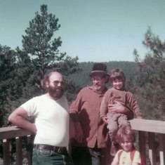 Gerry camping with the Tepperman's in the California coastal redwoods, summer 1975