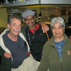 October 2011. Jerry Rosario Lourdes (mum) at Helmund Place restaurant, San Francisco, during SF Stompede. One of the last times I managed to see my dear friend