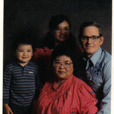 Uncle Gary, Aunt Hiroko, Naomi & Kenji-May 1987