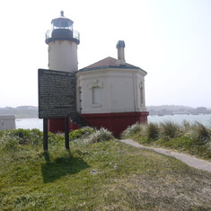 Coquille Lighthouse where Mom and Dad's ashes were scattered