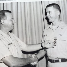 Major Schirmer awarded the Distinguished Flying Cross in 1968.