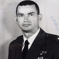 Major Gerald Schirmer - official photo from Air Force personnel file