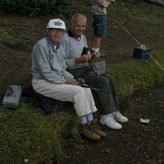 Nancy and Gerry fishing at Puffer Lake, Utah in 2004. They loved to go to their condo at Mt Holly and fish in the summer time.