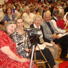 Sue, Sarah, Nancy and Gerry at Edward Machen's high school graduation in Quinter KS in 2009.