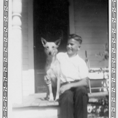 Gerry and dog