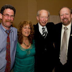 At Alison's wedding, with children of old friends, Paul Mishler and Susie Veroff