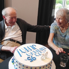 Jerry and Gloria at his 95th birthday family reunion celebration