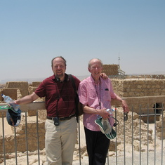 Both of us at Masada