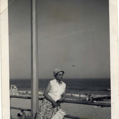NY, probably early 60s, at Rockaway Beach