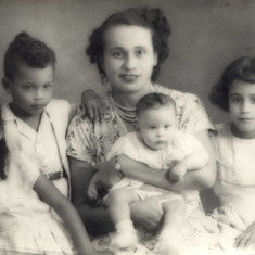 Mommy and children-Probably 1953