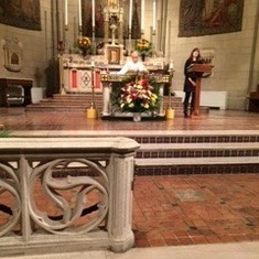 11/22/14 - Mass at Blessed Sacrament, New York NY