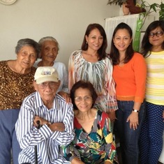 uncle, aunty bel, car, ermy, emy, esther and mori.