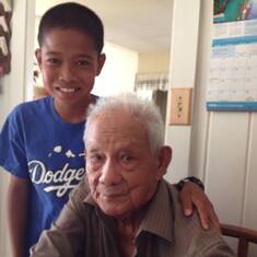 uncle with one of his favorite grandsons