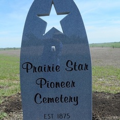 Prairie Star Pioneer Cemetery, after rehabilitation.