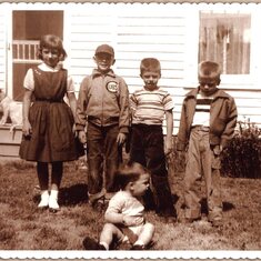 Judy, Steve, Bob, Charlie, & Tom when we were younger.
