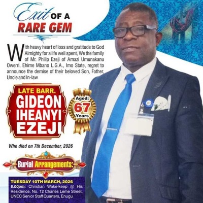 BARR. GIDEON IHEANYI EZEJI