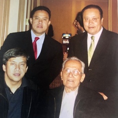 Gil with brothers Rudy & Jun,  beloved uncle, Eugenio Mislang
