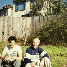 At Eileen's with David I., 1997