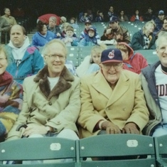 Indian's Game, 1997, with Megan, Warren Jr., Warren Sr., and brother Charley