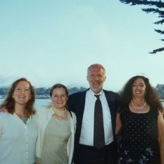Sausalito wedding, with Megan, Maria, and Eileen, 1997