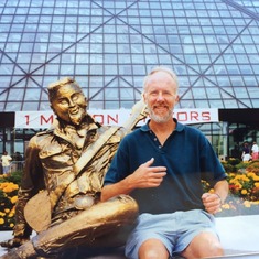 Outside Cleveland's Rock and Roll Hall of Fame, 2002?