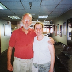 With daughter Maria, 2003?