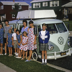 1965 Baudrand & Balls' trip across US with 7 kids. See story.