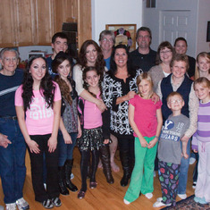 Grandma Ginny and family, Dec 2011