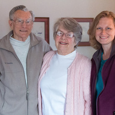 Grandpa Don, Grandma Ginny and Rachel, April 2013
