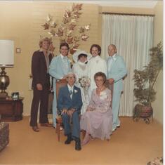 1982 - family picture for Louise and Steven's wedding