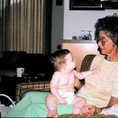 1984- Gladys spending time with grandaughter Diana