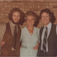 1980 - Gladys with sons Bob and Steve at cousin Darralyne's wedding