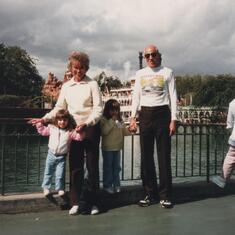 1988 - Gladys with Bob and granddaughters Diana and Erica