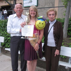 June 2009 - Grandma & Grandpa @ Jenna's 8th grade graduation