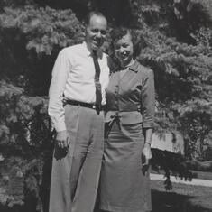1956 - Gladys and Bob looking fashionable for Labor Day