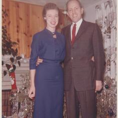 1959 - Bob and Gladys dressed for Christmas in Pittsburgh
