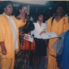 Reg's middle school graduation - Brenda, Dee, Mica, Gladys and Reg