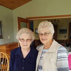 Gladys and her sister Lois.