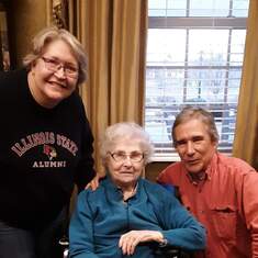 My last visit with Aunt Gladys in 2018.
Cathy Agnew Steinbach