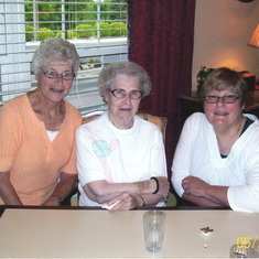 Lois, Gladys, and Phyllis in Okemos