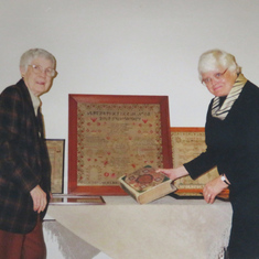 Doing what she does best, with Dorothy Vining, c. 2001